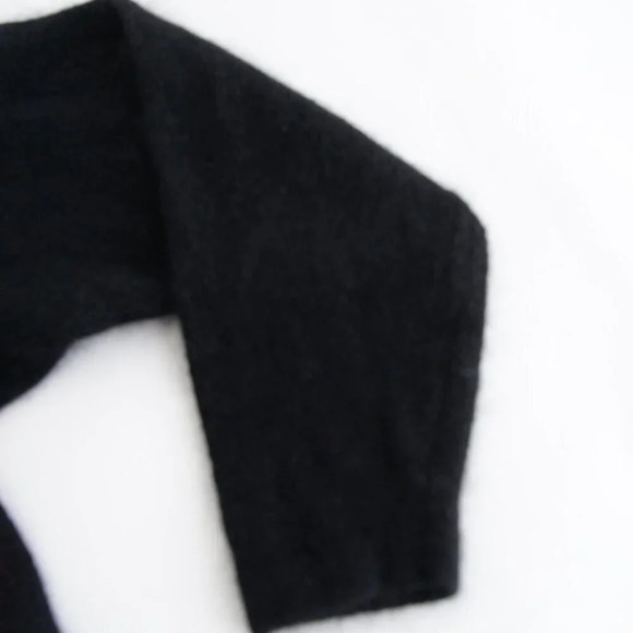 Vintage Braemar by Jeremy Scott Black &  Neon 58% Silk 10% Angora Sweater L - Picture 5 of 12
